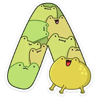 Sticker Алфавит :: @stickroom - 2