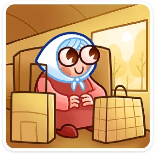 Sticker Бабуля :: @stickroom - 9