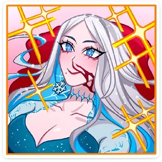 Sticker Снежная Карина | @vkspoilertg - 4