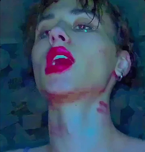 lip human face painting