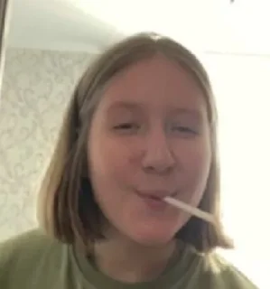 Sticker Пять шесть шлюхи дома есть - 1