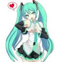 Sticker Vocaloid:MIKU (HBD Narges) by Nezumi - 10