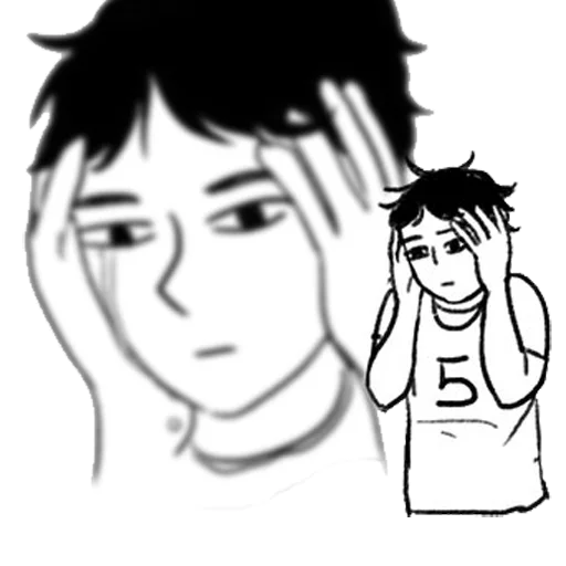 эскиз человеческое лицо рисование