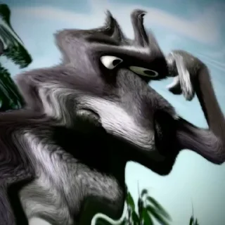 Sticker волк - 2