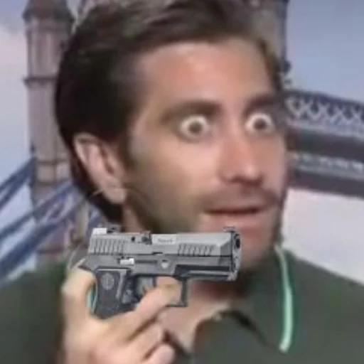 person weapon human face