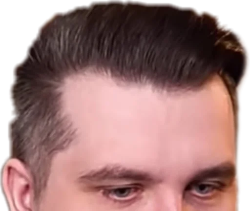 person forehead eyebrow