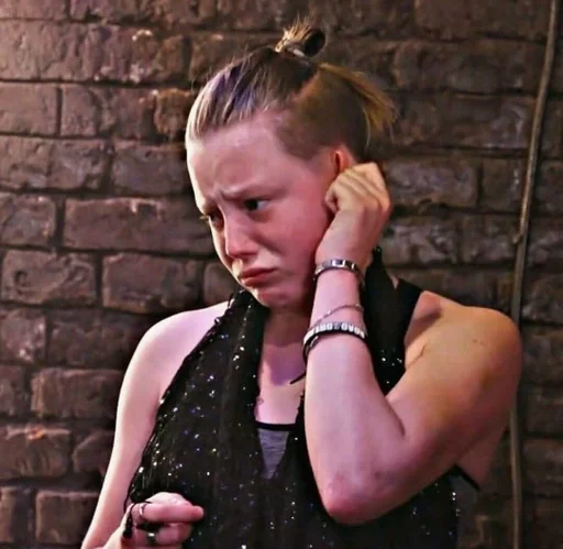 person human face clothing