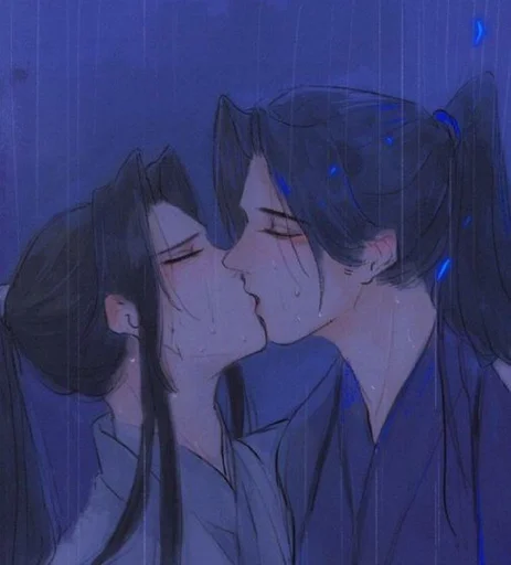 аниме целовать мультфильм