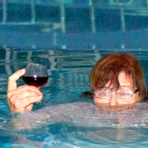 person human face swimming pool