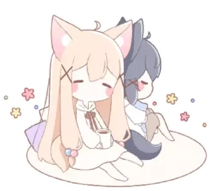 Sticker ↬ @wexsavi - ૮꒰ྀི ´∩∩ ꒱ྀིა 🤍 - 7