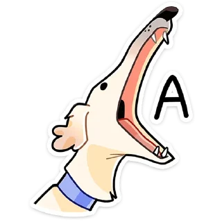 Стикер Белый • @TgSticker - 2