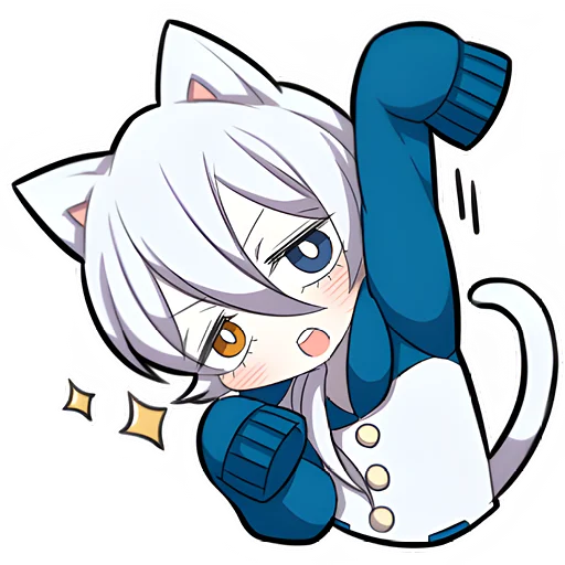 Белый котёнок 3 @Nyasticks - 