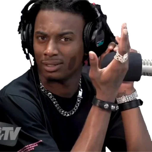 person human face headphones