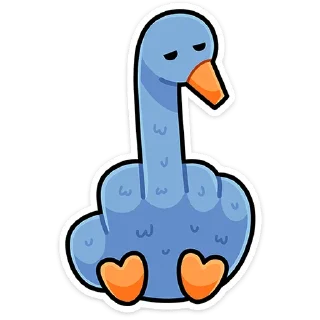 Sticker Дикие гуси  @TgSticker - 5