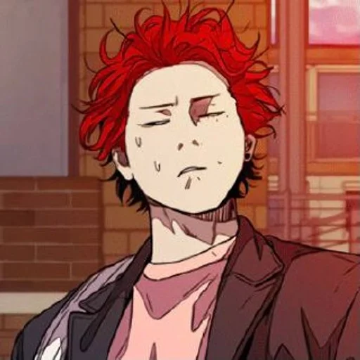 cartoon anime human face