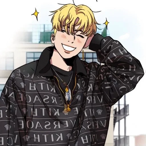 anime human face clothing