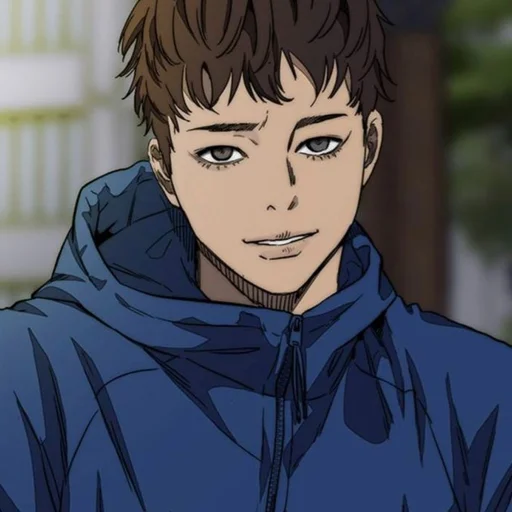 anime cartoon human face