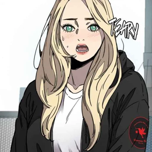 anime cartoon human face