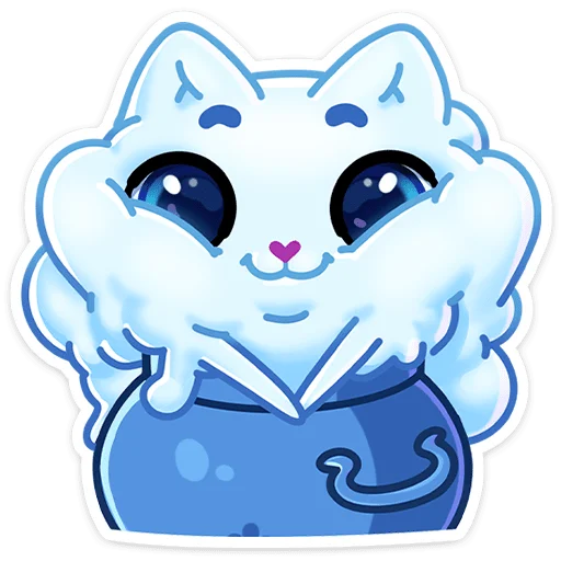 Стикер Зимний Котялок (@TgSticker) - 8