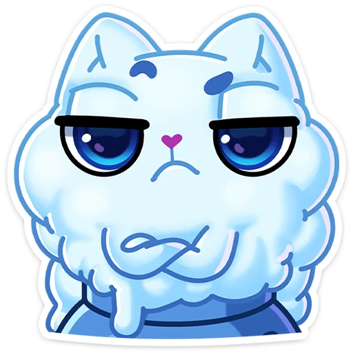 Стикер Зимний Котялок (@TgSticker) - 7