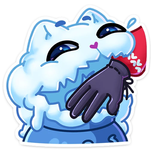 Стикер Зимний Котялок (@TgSticker) - 6
