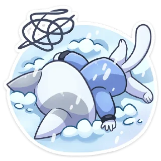 Sticker Зимние Бисквит и Ванилька :: @stickroom - 0