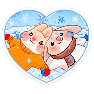 Стикер Зимние Обнизайки @TgSticker - 7