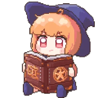 Sticker 마녀 ꉂ૮₍ ᵔᗜᵔ* ₎ა @suncolor - 10