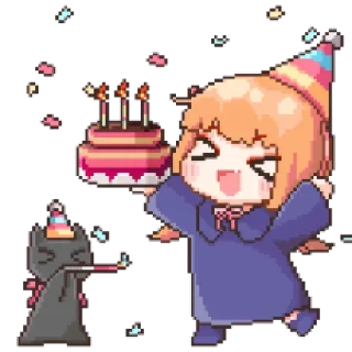 Sticker 마녀 ꉂ૮₍ ᵔᗜᵔ* ₎ა @suncolor - 8