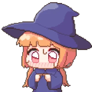 Sticker 마녀 ꉂ૮₍ ᵔᗜᵔ* ₎ა @suncolor - 7