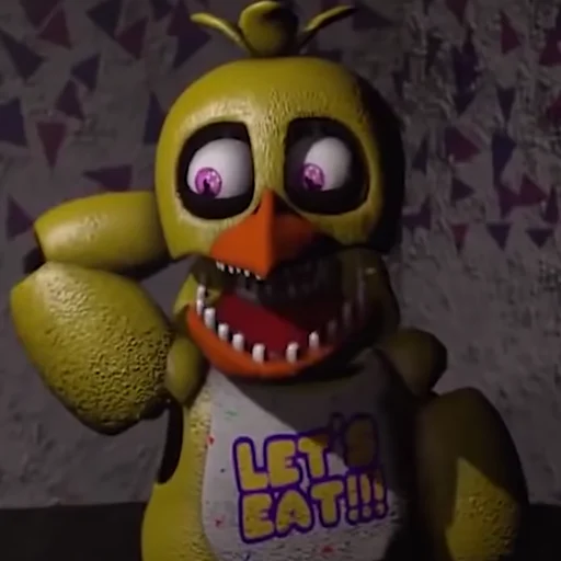 Sticker Unwithered/Withered Chica by @fnafwillie - 5
