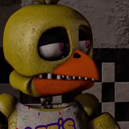 Sticker Unwithered/Withered Chica by @fnafwillie - 4