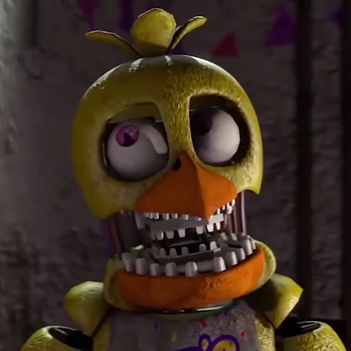 Sticker Unwithered/Withered Chica by @fnafwillie - 3