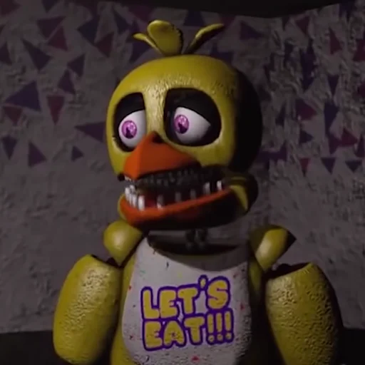 Sticker Unwithered/Withered Chica by @fnafwillie - 1