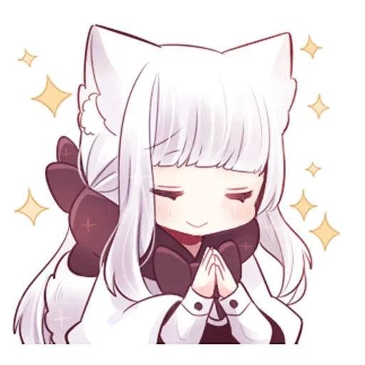 Sticker Волчица-тян @tg_sticks - 9