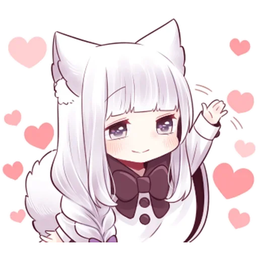 Sticker Волчица-тян @tg_sticks - 5