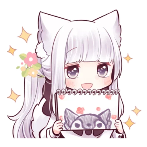 Sticker Волчица-тян @tg_sticks - 0