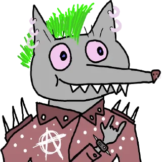 Sticker Волчары - 11