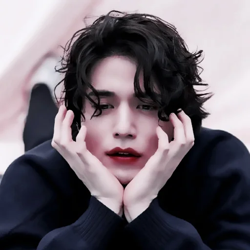 person human face lip