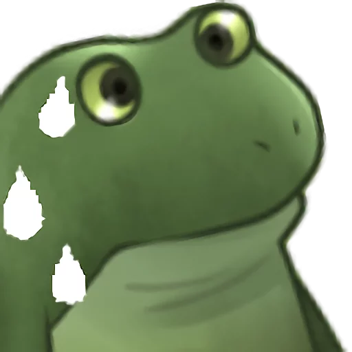 frog cartoon animal figure