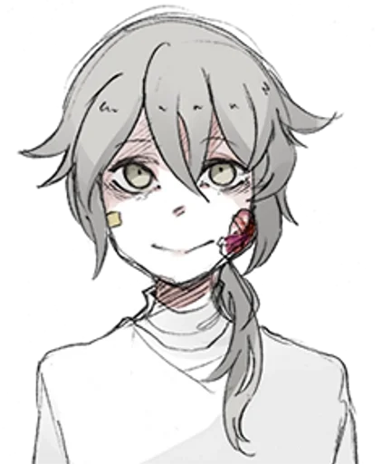 аниме эскиз иллюстрация