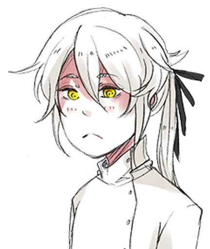 аниме эскиз иллюстрация