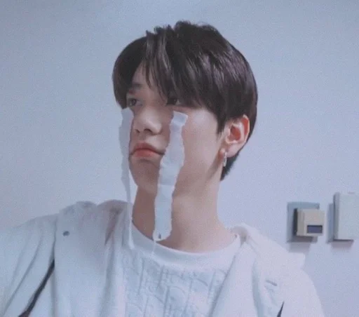 person wall human face