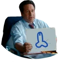 ? x-files @lennysticker - человеческое лицо