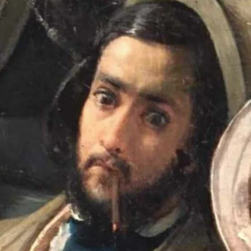 человеческое лицо живопись человеческая борода