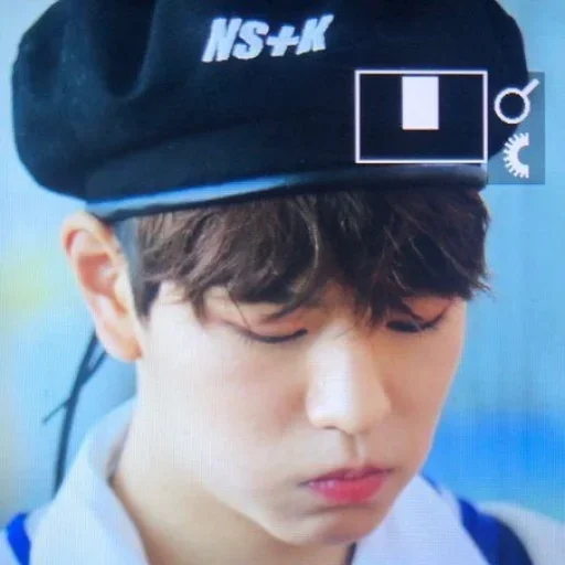 person human face cap