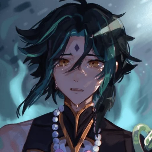 anime cg artwork human face