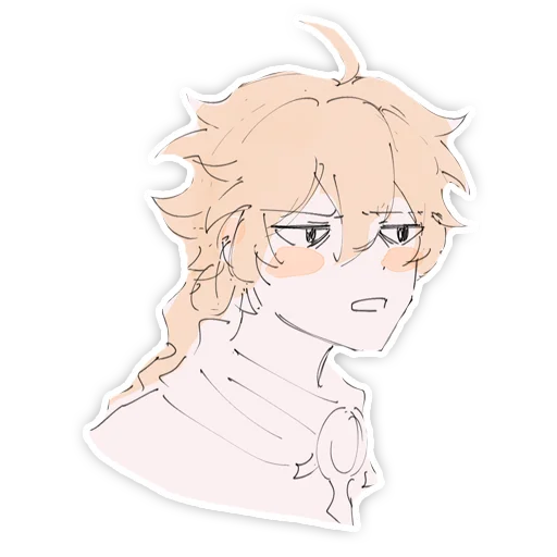 эскиз иллюстрация аниме