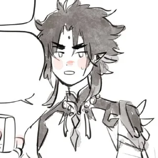 Стикер xiaoven bw ×2 | @yeetoldyxiaoven - 3