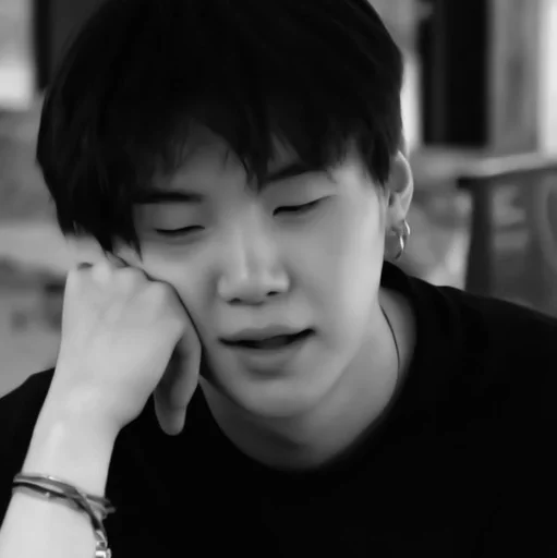 person human face black and white